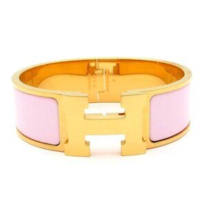 Hermes Bangle Clic Clac Gold Pink Gold X Pink